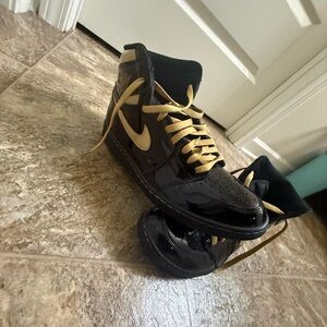 Jordan Black and Gold High-Tops